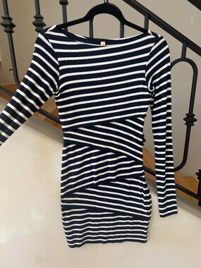 Striped Body Con Dress